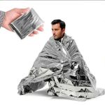 Emergency Mylar Thermal Blankets - Waterproof, Retains Body Heat - Ideal for Fir