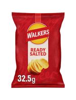 Walkers Ready Salted Flavour Crisps 32 x 32.5g Full Box - Fresh Stock