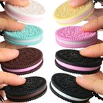 Chewy Cookie Biscuit Sensory Chew Necklace Biting Aid Pendant Kids Autism ADHD