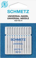 SCHMETZ  Machine Needles - Universal - 90/14 - 130/705H (Pack of 10)