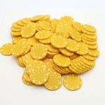 JOB LOT - 125 x YELLOW Suited, 12g ABS Poker Chips - USED Once for ART PROJECT