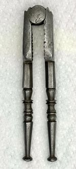 Tiny 4 inch (10  Cm) Georgian Steel Nutcracker - Small Is Beautiful - 19th Cent.