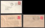 Croydon Three Slogan Postmark Covers. Music, Drama, Art