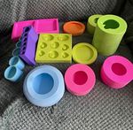 Mixed Silicone Devon dotting moulds