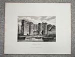 Torksey Castle, Lincolnshire - Antique Print - 1805