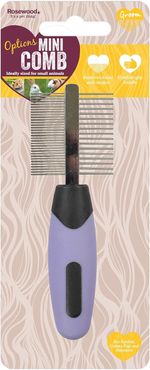 ROSEWOOD MINI DOUBLE SIDED COMB SMALL ANIMAL RABBIT GUINEA PIG FERRET GROOMING 