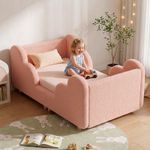 Toddler Bed,140x70cm Soft As A Cloud Toddler Floor Bed Frame for Girls & Boys