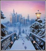 Winter Castle 1239 Chart Counted Cross Stitch Pattern Needlework