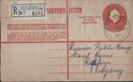 (Y14-17) 1957 AU Registered letter 1/7d QEII GPO NSW 4202 (Q)