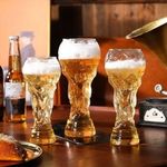 Football Trophy Beer Glass Cup 450/600/800 World Cup Shape Pint Bar Drinking Mug