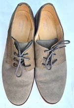 Clarks Collection Ladies Grey Suede Lace-Up Shoes UK 6.5.. narrow fitting