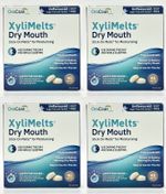 XyliMelts Dry Mouth Stick On Melts Unflavoured Mint Free 4 Pack (160 Melts)
