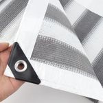 Grey White Stripe Net Outdoor Sunshade Net Balcony Net Succulent Shade Cloth