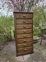 Antique Tallboy Chest Of Drawers 8 drawers 
