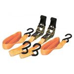 Rolson 2pc 25mm Ratchet Tie Down 4.5mtr On Rack 44202