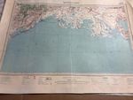 French Map France Montpellier 1944 .............................................