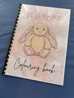 Jellycat Inspired Colouring Book - Pink