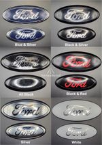 Ford Focus Mk3 Ka Mk2 Front & Rear Badge Set Emblems All Black Red Blue Silver