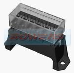 6 Way Base Rear Entry Standard Blade Fuse Box Holder 12v/24v Volt With Cover