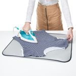 Minky Table Top Ironing Mat Pad | 70 x 60cm | Metallised | Great for Travel