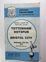 Tottenham Hotspur v Bristol City;  League Cup Semi Final,  23rd December 1970
