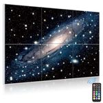 6-Pack Acoustic Wall Panels Fibre Optic Starlight 180x120cm adapter Not Include