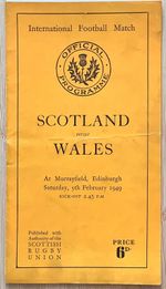 1949 SCOTLAND v WALES programme