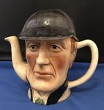 Vintage Tony Wood Sherlock Holmes Ceramic Teapot (Staffordshire, c. 1950s-60s)