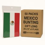 🇲🇽 Wholesale Mexico Flag Bunting 50 Packs – 10M / 33FT | World Cup 2026