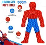 Jumbo 50CM Spiderman Push Pop Bubble Fidget Sensory Toy for ADHD Stress Reliever