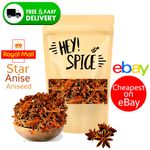 Whole Star Anise & Aniseed - Premium Quality Dried Spices & Herbs - Free UK P&P 