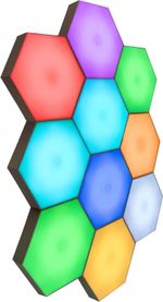 Touch-Sensitive Hexagon Wall Lights for Bedroom Set of 10,Autism-Friendly Sensor