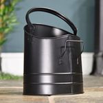 Deluxe Robust Metal Black coal bucket 