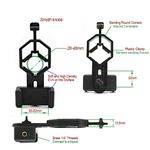 Mobile Phone Telescope Mount Adapter Monoculars Binoculars Holder Bracket UK