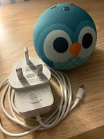 Amazon Echo Dot Kids Edition Owl Smart Speaker Blue Alexa Wi-Fi Fully working 