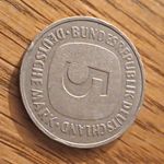 Germany 5 Deutsche Mark 1975 D Silver Colour Coin
