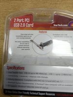 2  x USB 2.0 PCI Expansion Cards