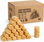 Fire Lighters for Woodburners Natural Firelighters Large Box 2.1kg / Pack Of 200