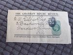 Edward VII Postal Stationery Wrapper - Chatham House Review, Ramsgate School