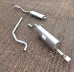 Vauxhall Corsa D 1.4i (2007-2014) Exhaust System to Cat - OVAL Tip Centre & Rear