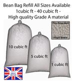 Trendz Masters Polystyrene Bean Bag Refill Beads Filling Cushion Beans Balls Top