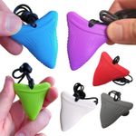 Shark Tooth Chew Necklace Chewlry Pendant Chewy Kids Sensory Toys Autism ADHD UK