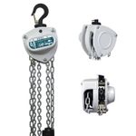 TOYO KII 0.5Ton 1100Lb 10ft Chain Hoist Manual Block 2 Hooks Industrial Steel