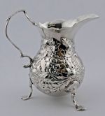 GEORGE III STERLING SILVER CREAM JUG London 1771 Ann Smith & Nathaniel Appleton
