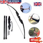 54" 40 lbs Archery Hunting Bows Set Recurve Compound Bow Shooting Right Hand UK
