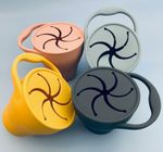 SILICONE FOLDABLE PORTABLE TRAVEL SNACK POT CUP BOWL LID KIDS TODDLER BABY