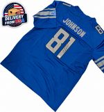 Autographed Calvin Johnson #81 Detroit Lions Jersey SIZE L BAS COA