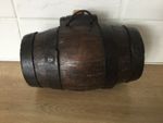 Museum quality rare stamped G Kerslake Crediton childs costrel. Devon maker.