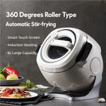 360° Rotation Electric Stir Fry Machine Automatic No Stick Wok Pan Smart Cooker