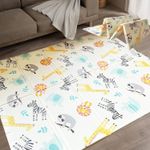 Foldable Baby Floor Play Mat Foam Double-Sided Waterproof Non-Slip Reversible